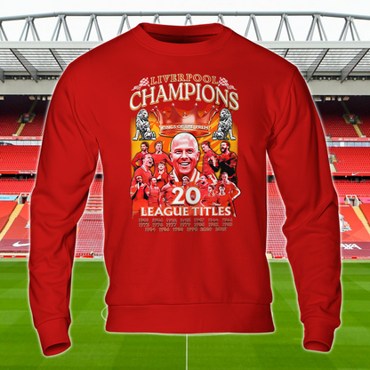 Liverpool FC Premier League Champions 2025 V9 Shirt DDTTTV