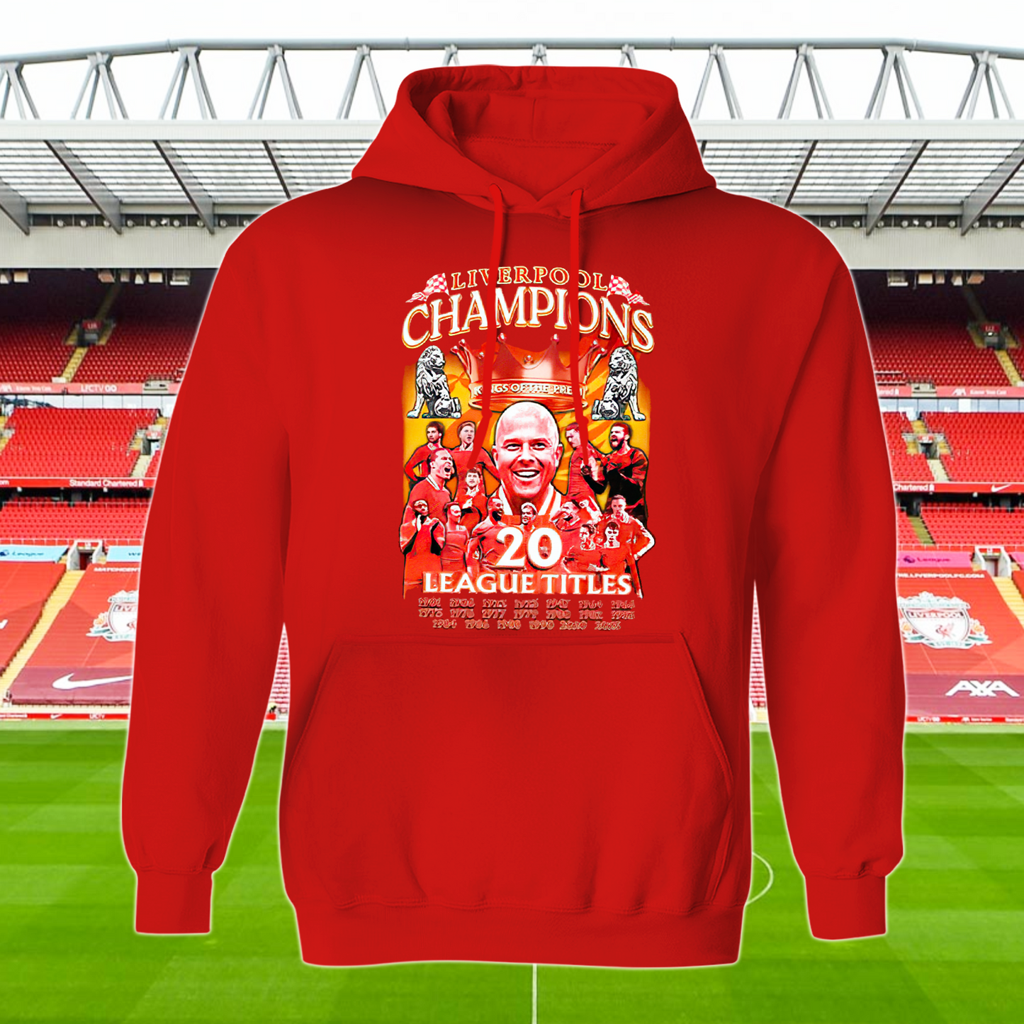 Liverpool FC Premier League Champions 2025 V9 Shirt DDTTTV