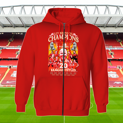 Liverpool FC Premier League Champions 2025 V9 Shirt DDTTTV