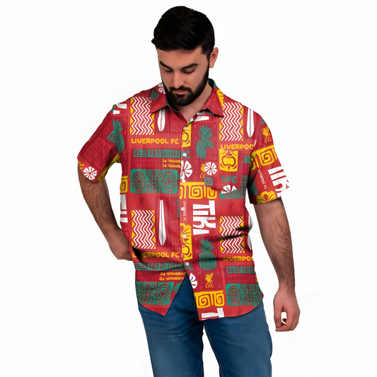 Liverpool FC Tiki Hawaiian Shirt V1 DATND TANTD