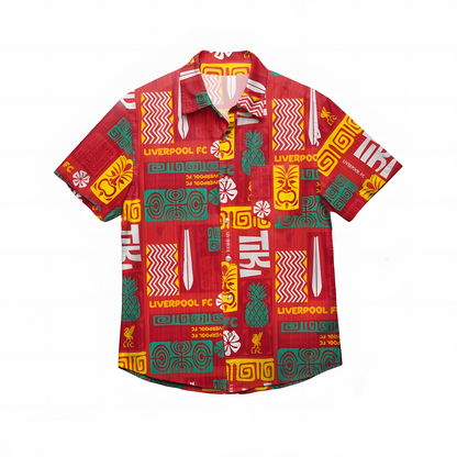 Liverpool FC Tiki Hawaiian Shirt V1 DATND TANTD