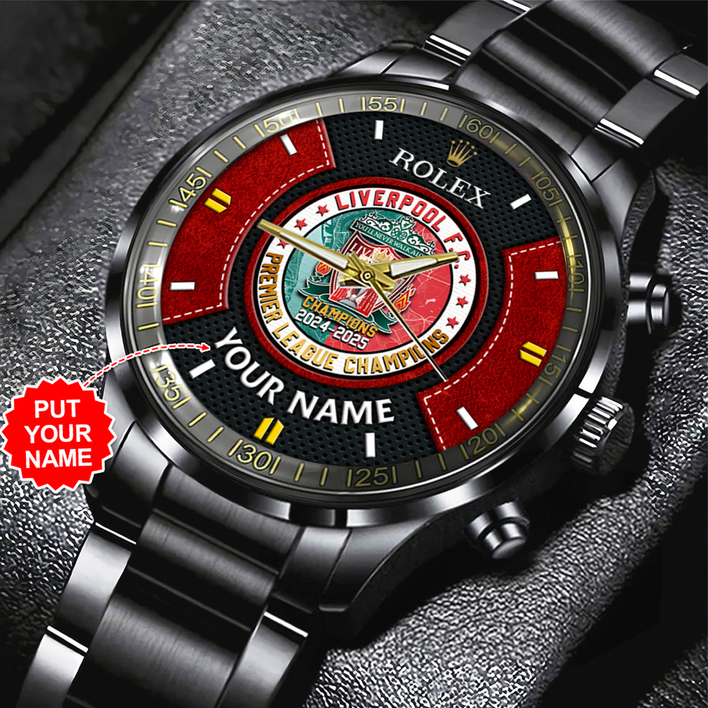 Liverpool FC x Rolex Black Stainless Steel Watch NDD