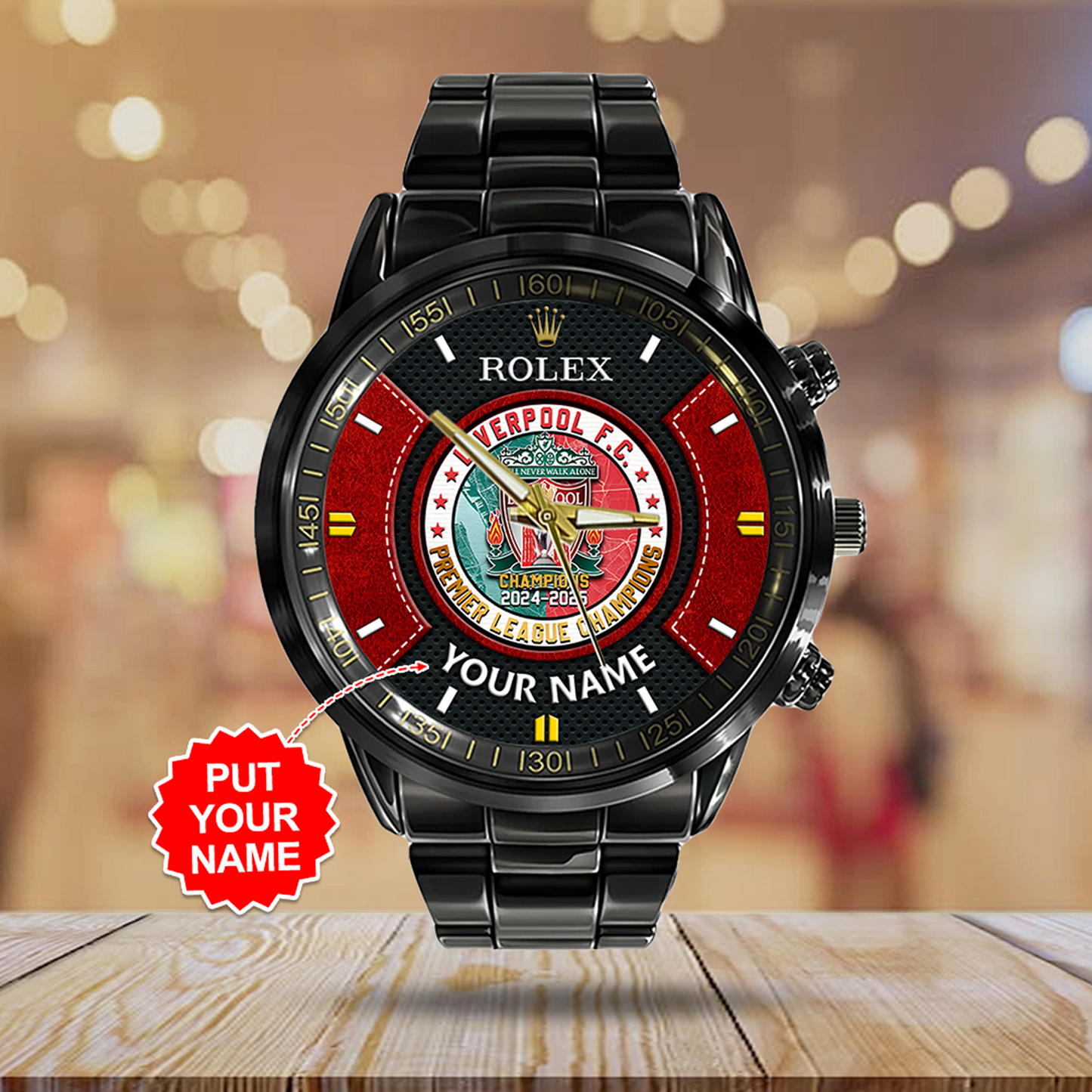 Liverpool FC x Rolex Black Stainless Steel Watch NDD