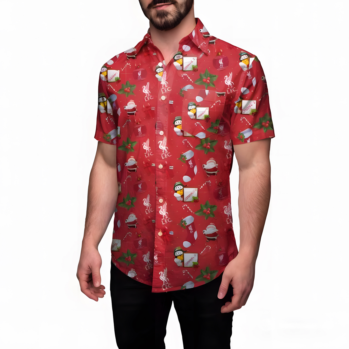 Liverpool Tropical Christmas Hawaiian Shirt V1 DATND TANTD