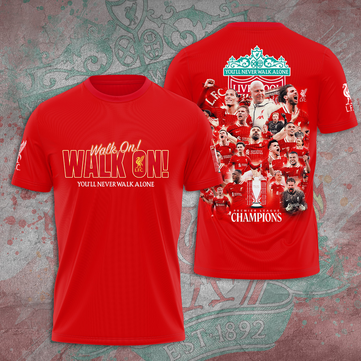 Liverpool FC Champions Premier League 3D Shirt V34 NDD