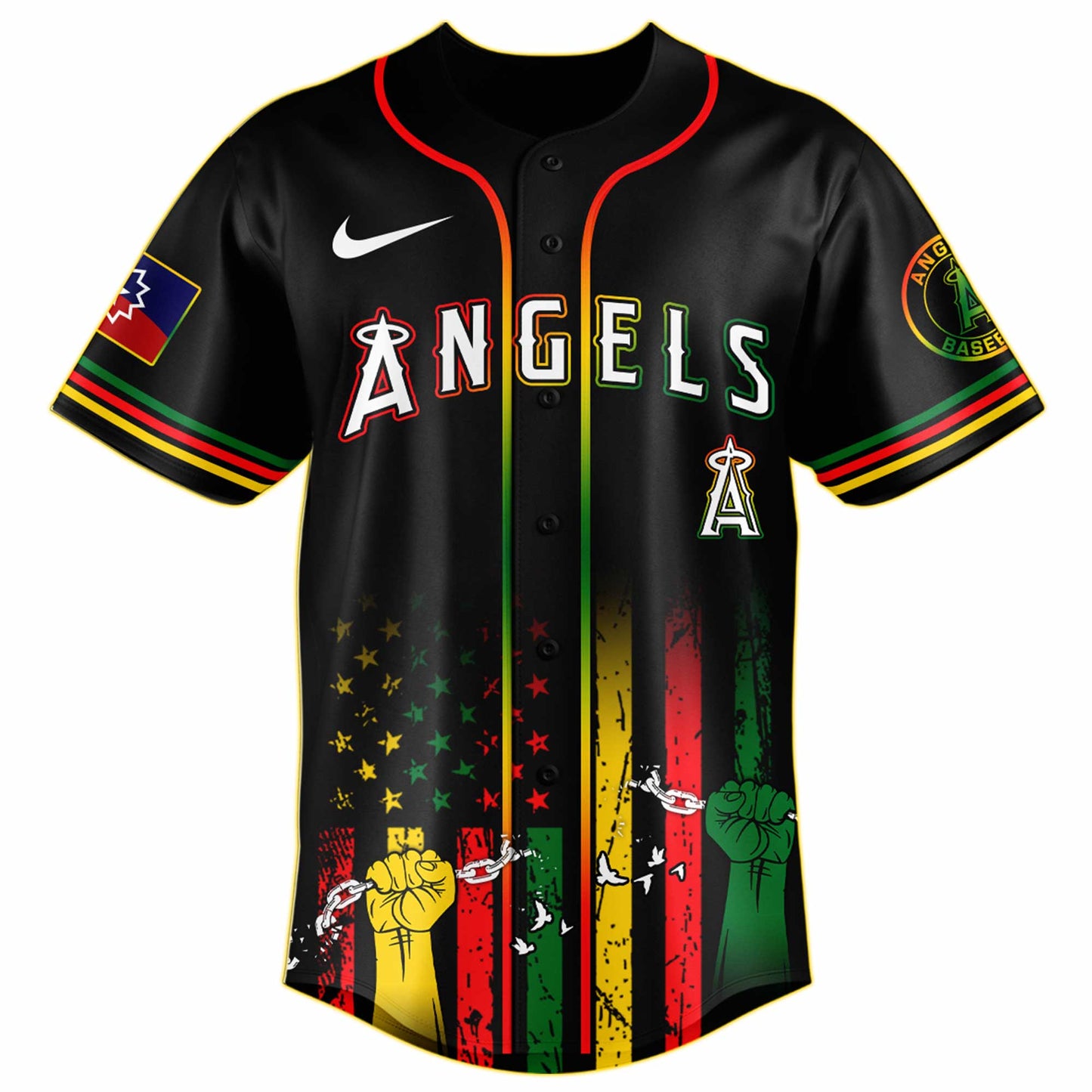 Los Angeles Angels MLB X Juneteenth Day Baseball Jerseys NDD