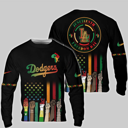 Los Angeles Dodgers - Juneteenth Freedom Day Shirt DDTCTND