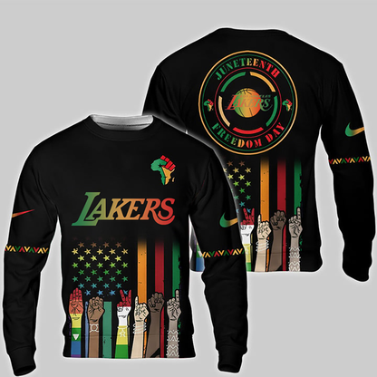Los Angeles Lakers - Juneteenth Freedom Day Shirt DDTCTND