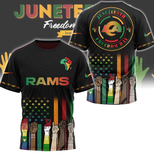 Los Angeles Rams - Juneteenth Freedom Day Shirt DDTCTND