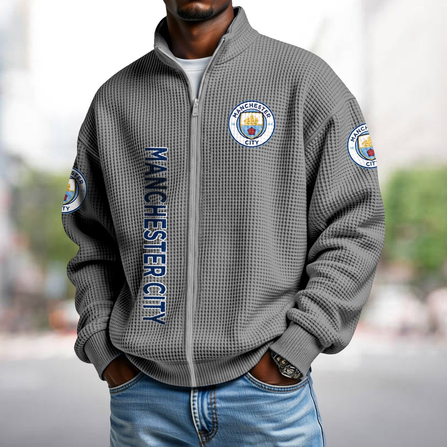 MC x EPL Waffle Zip Up Sweatshirt DatND DVT