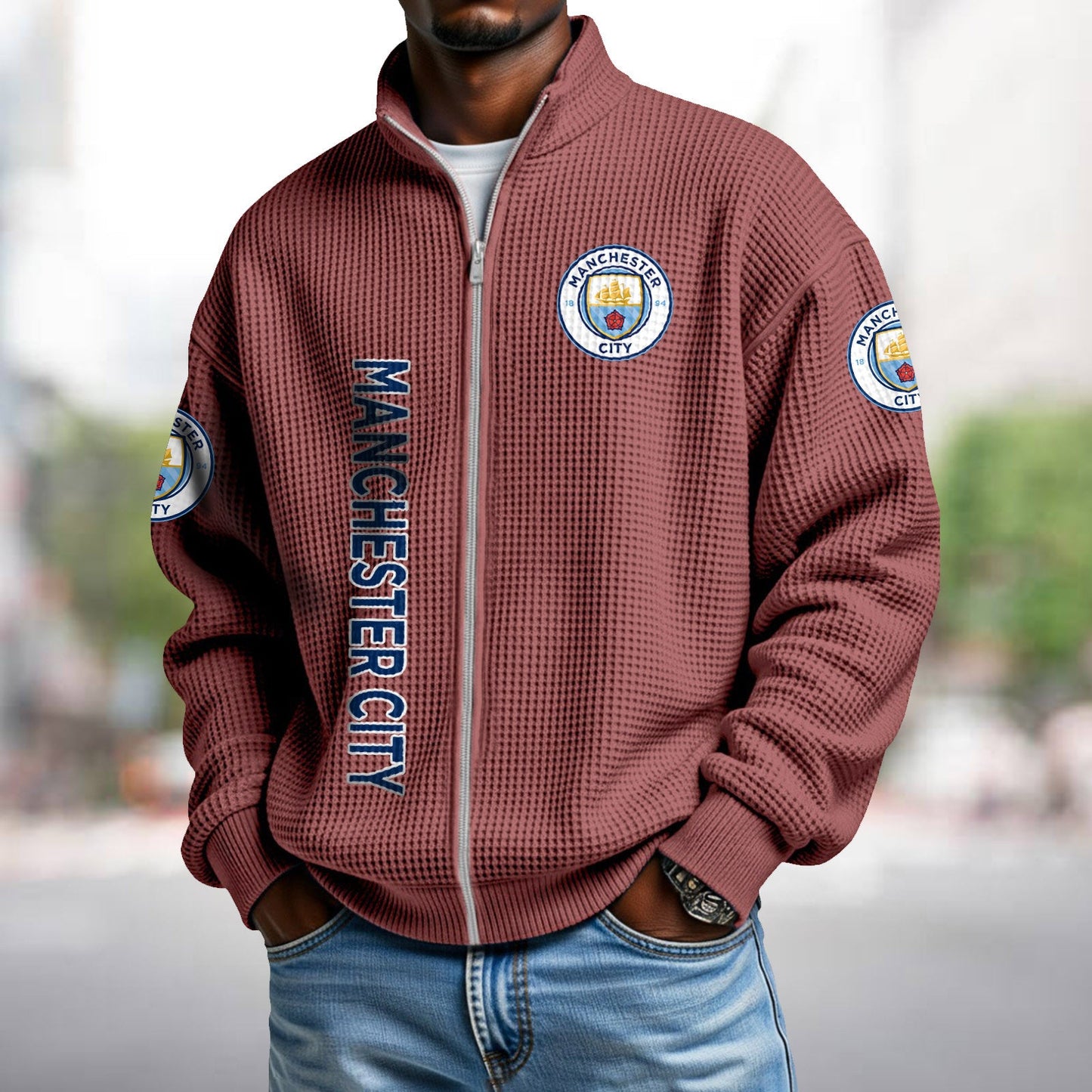 MC x EPL Waffle Zip Up Sweatshirt DatND DVT