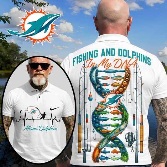 MD Premium NFL Fishing In My DNA Polo Shirt DDT CTND