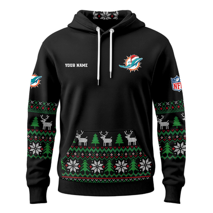 MD Premium NFL Personalized Papa Claus Hoodie DDT CTND