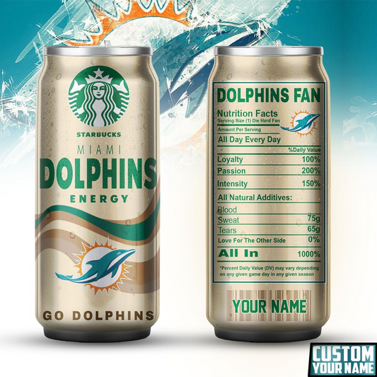 MD Premium NFL Starbucks Energy Can Tumbler DDT  NTL