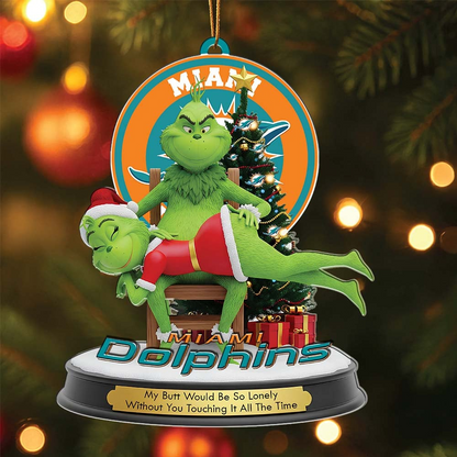 MD Premium NFL x Grinch Acrylic Ornament DDT NTL