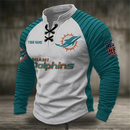 MD x NFL Men Stand Collar Long Sleeve Top DDT  CTND