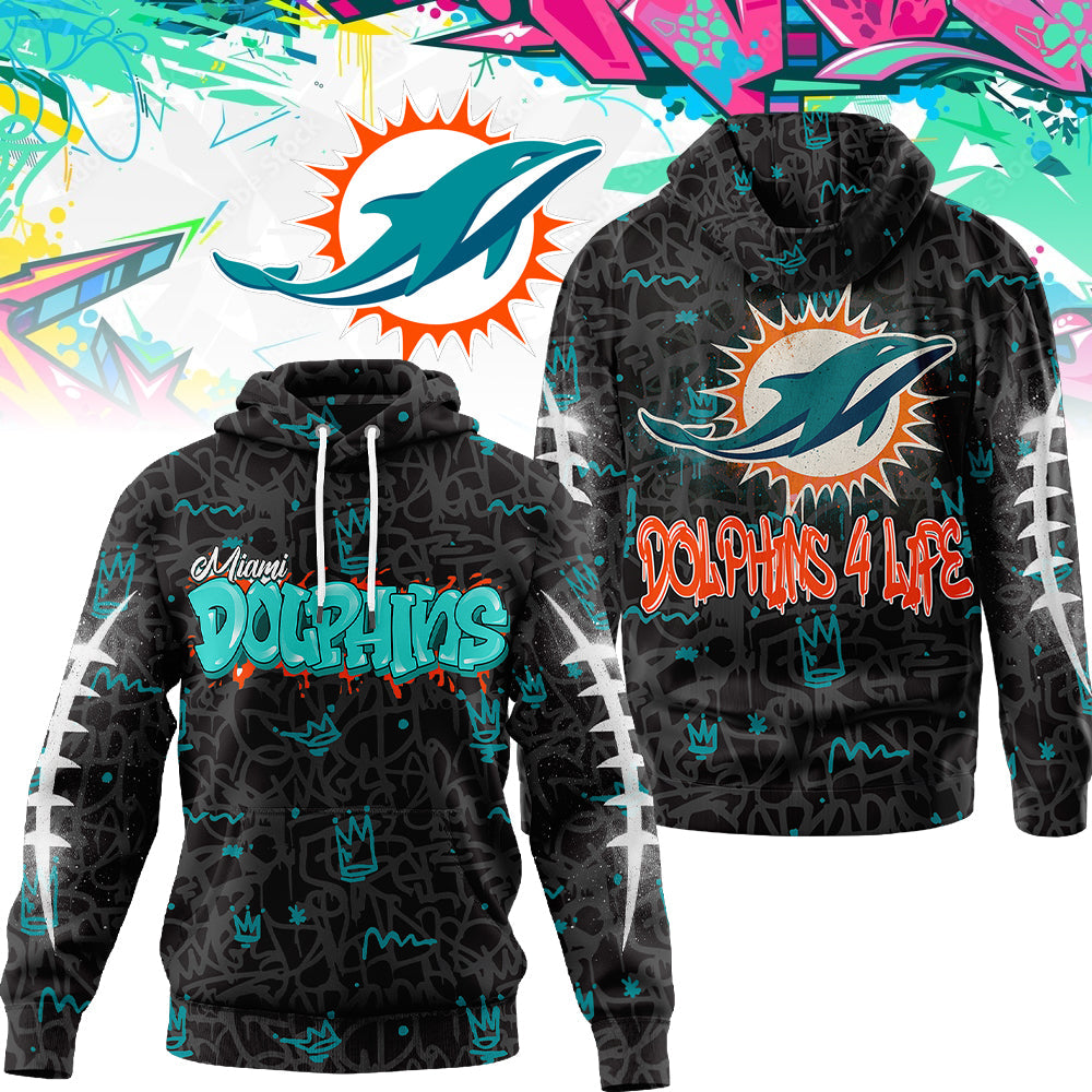 MIA Premium NFL Special Graffiti My Team 4 Life Hoodie DatND DVT