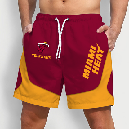 MIA x NBA Team Special Short Pants For Men Custom Name Gifts DATND TANTD