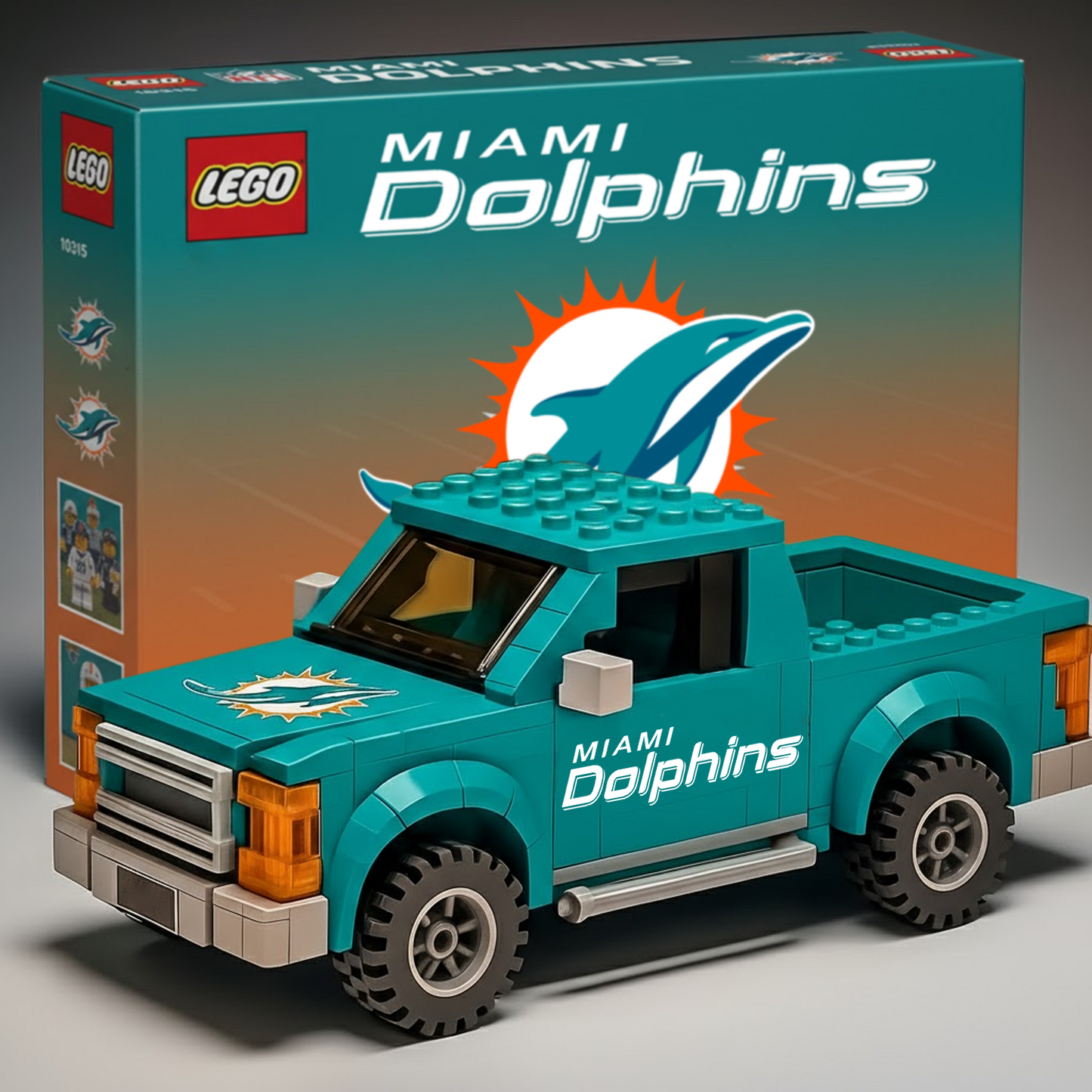 MIA x NFL Building Blocks Truck Toy Set V2 DatND DVT
