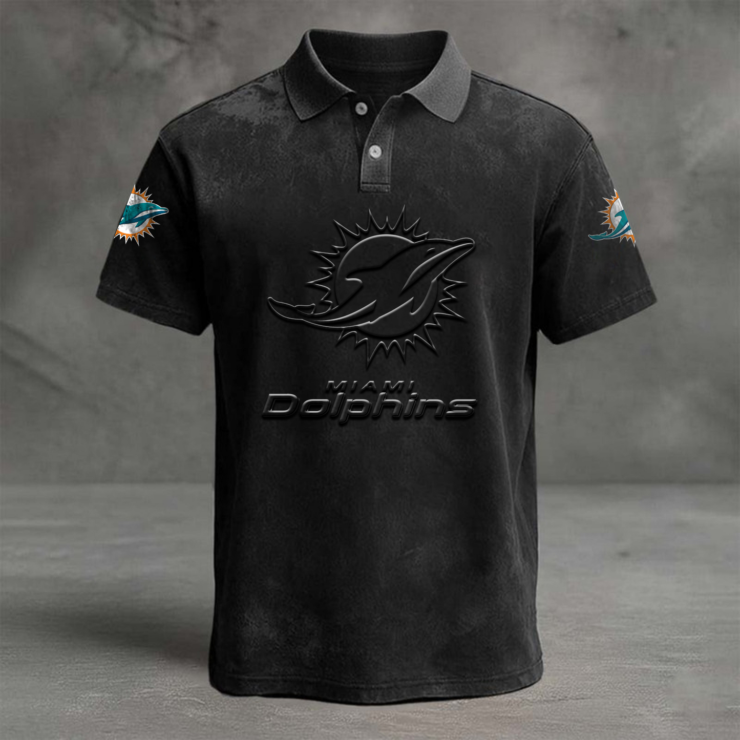 MIA x NFL Embossed Polo Shirt DATND TANTD