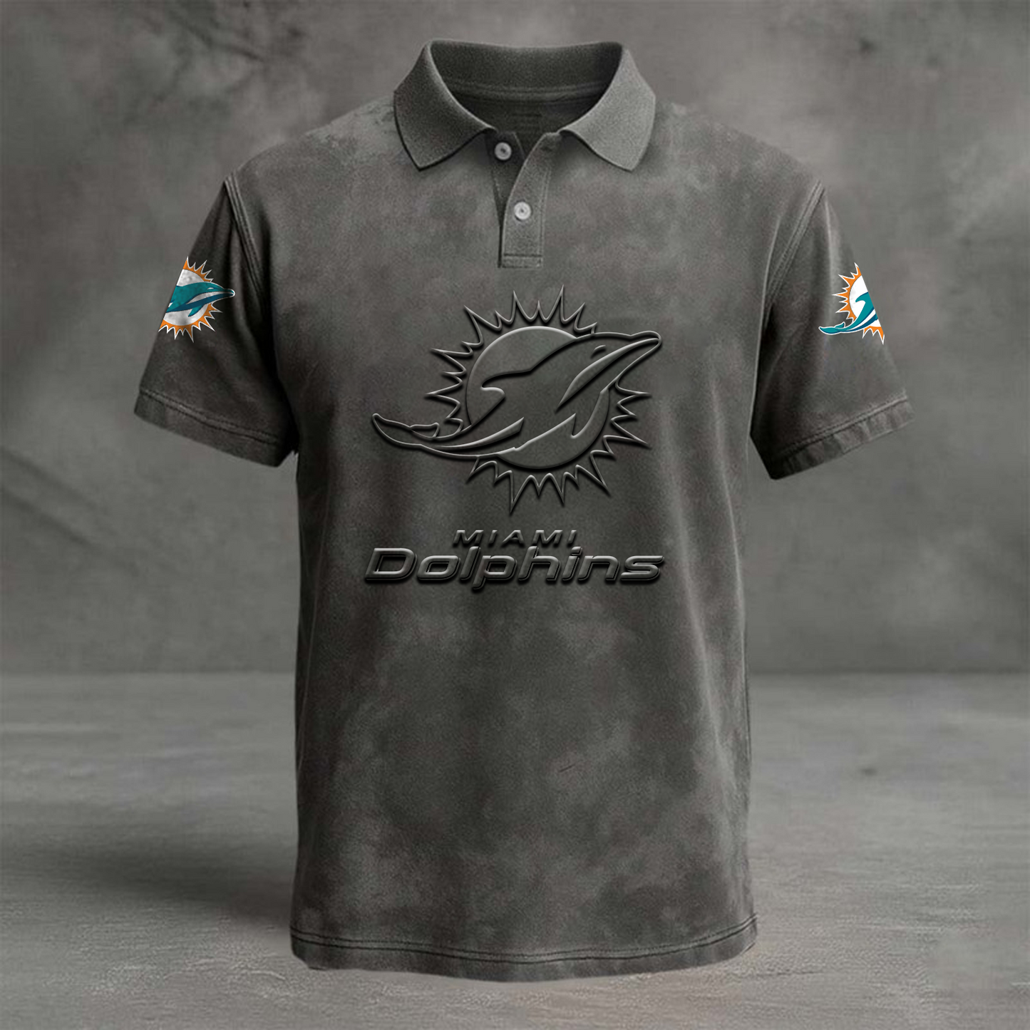 MIA x NFL Embossed Polo Shirt DATND TANTD