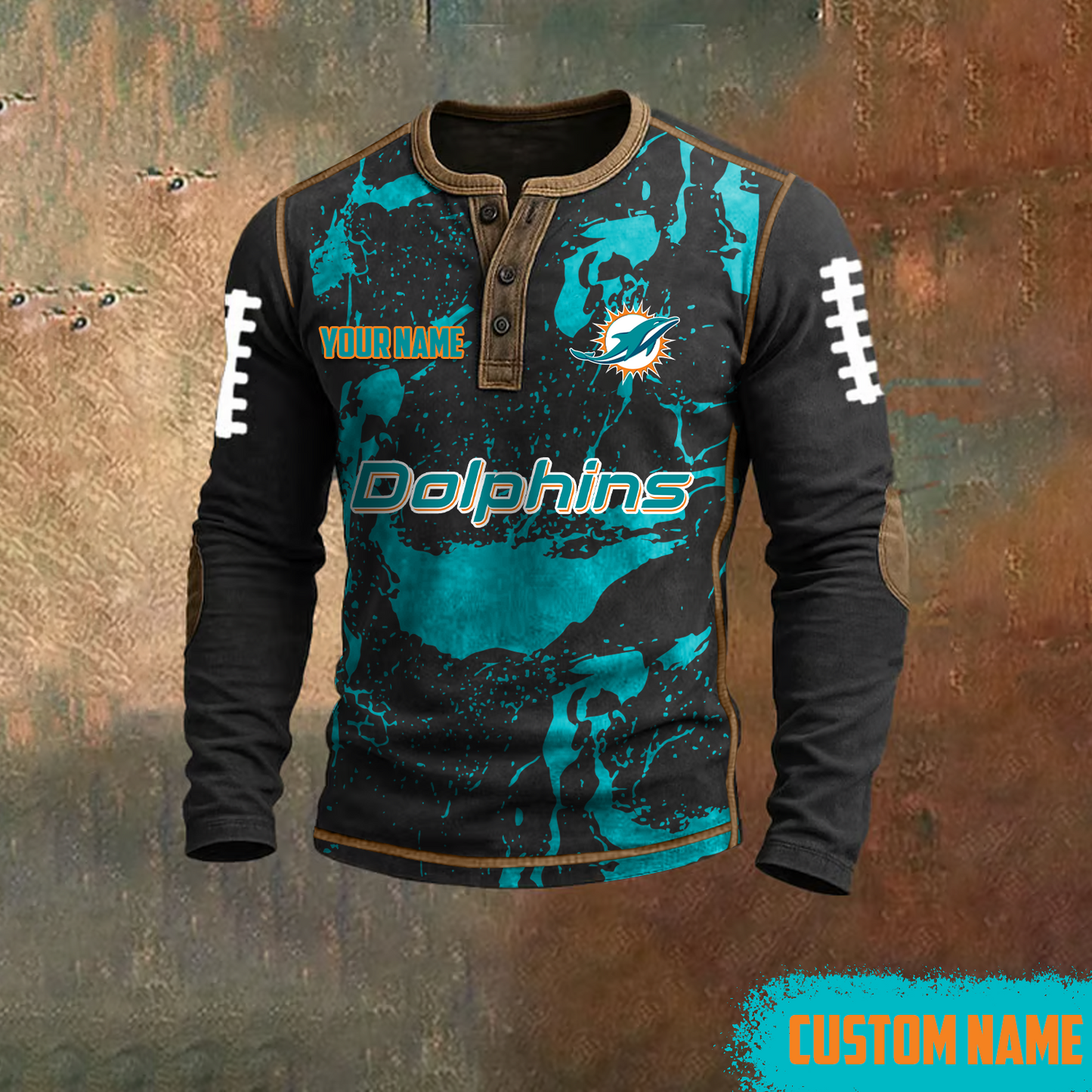 MIA x NFL LONG SLEEVE SHIRT DATND TANTD