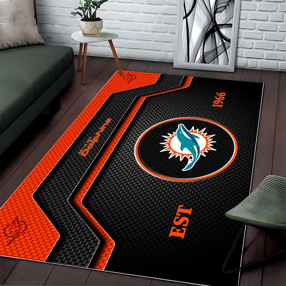 MIA x NFL Modern Sports Living Room Rug DatND DVT