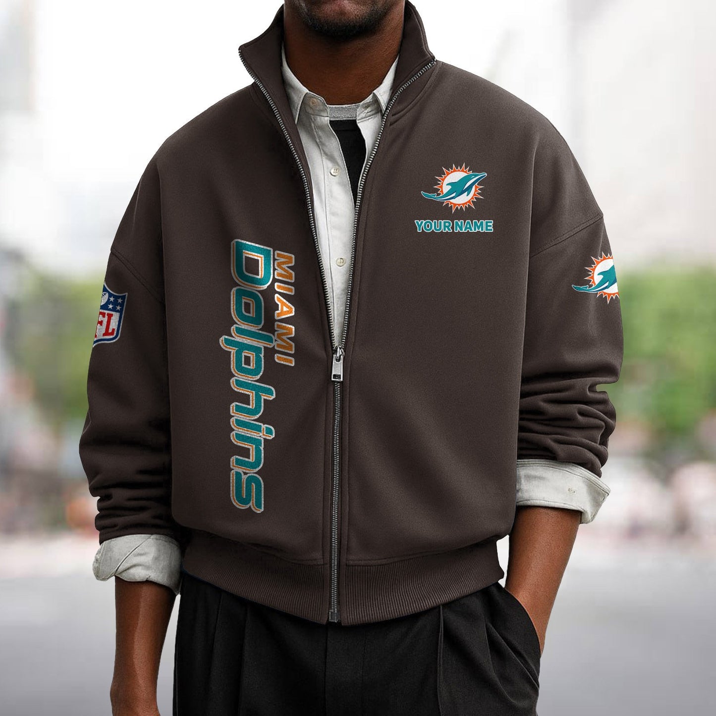 MIA x NFL Sweatshirt Full Zip DATND TANTD