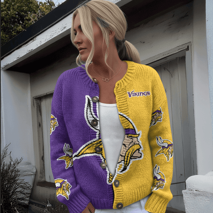 MIN x NFL Cardigan Sweatshirt With Button v1  DatND DVT