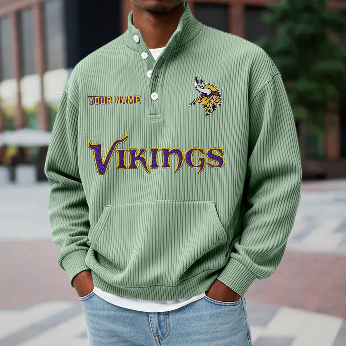 MIN x NFL Waffle High Neck Long Sleeved Sweatshirt DATND TANTD 221125