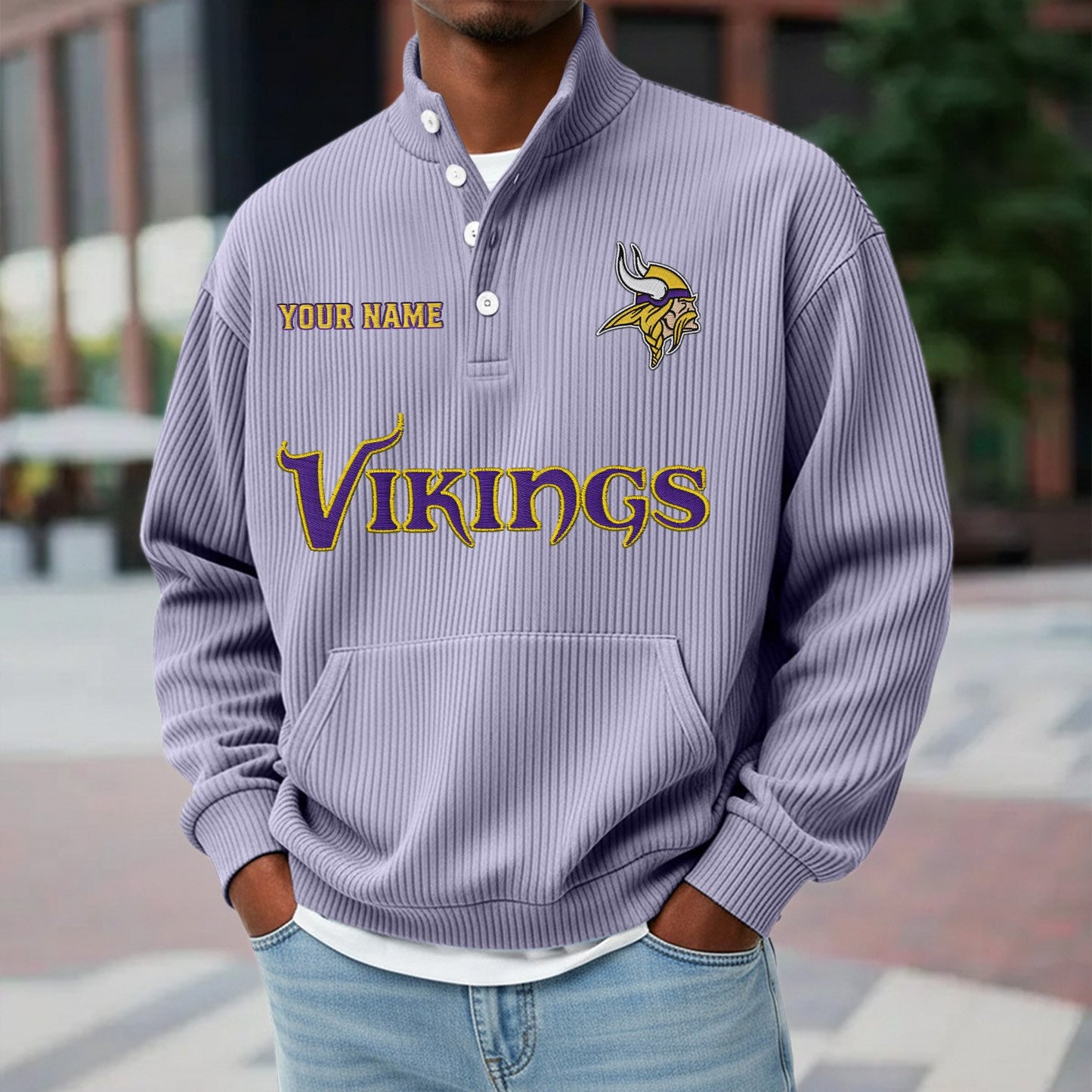 MIN x NFL Waffle High Neck Long Sleeved Sweatshirt DATND TANTD 221125