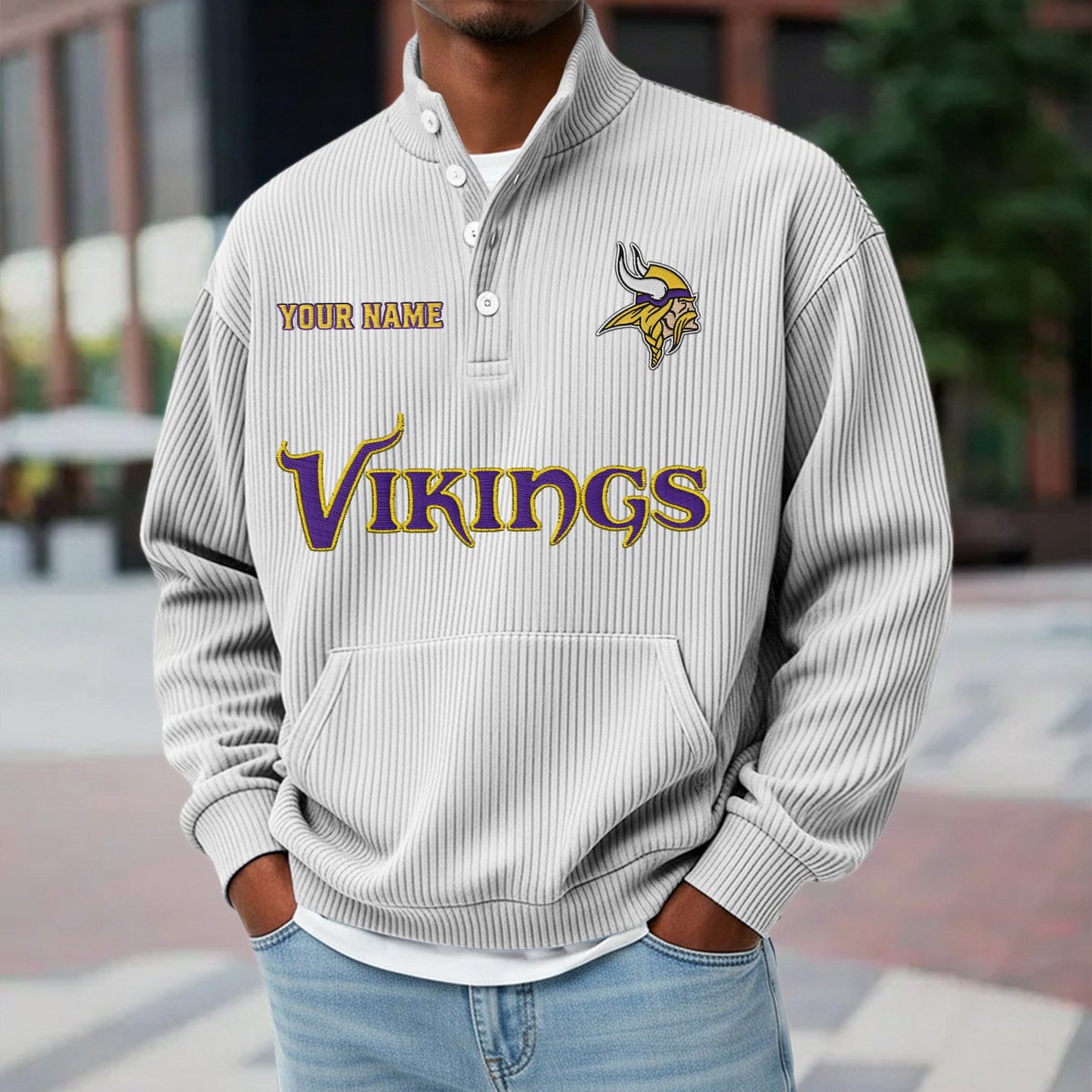 MIN x NFL Waffle High Neck Long Sleeved Sweatshirt DATND TANTD 221125