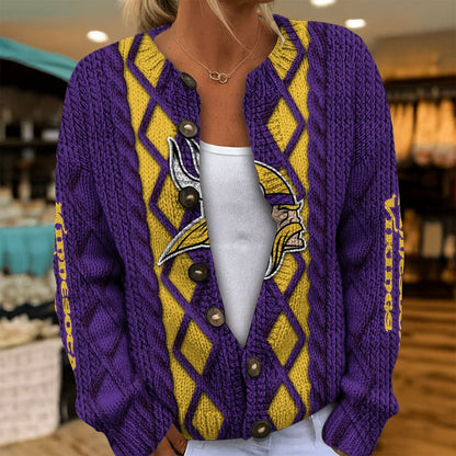 MIN x NFL Women's Cardigan Sweater DatND DVT