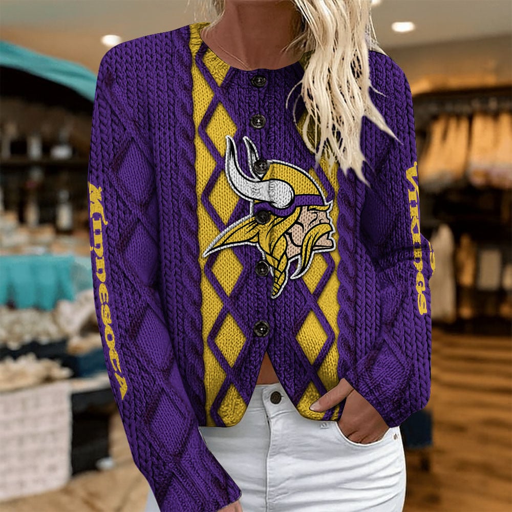 MIN x NFL Women's Cardigan Sweater DatND DVT