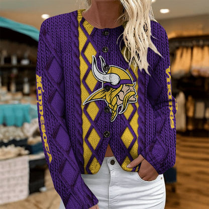 MIN x NFL Women's Cardigan Sweater DatND DVT