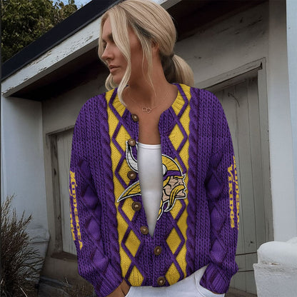 MIN x NFL Women's Cardigan Sweater DatND DVT