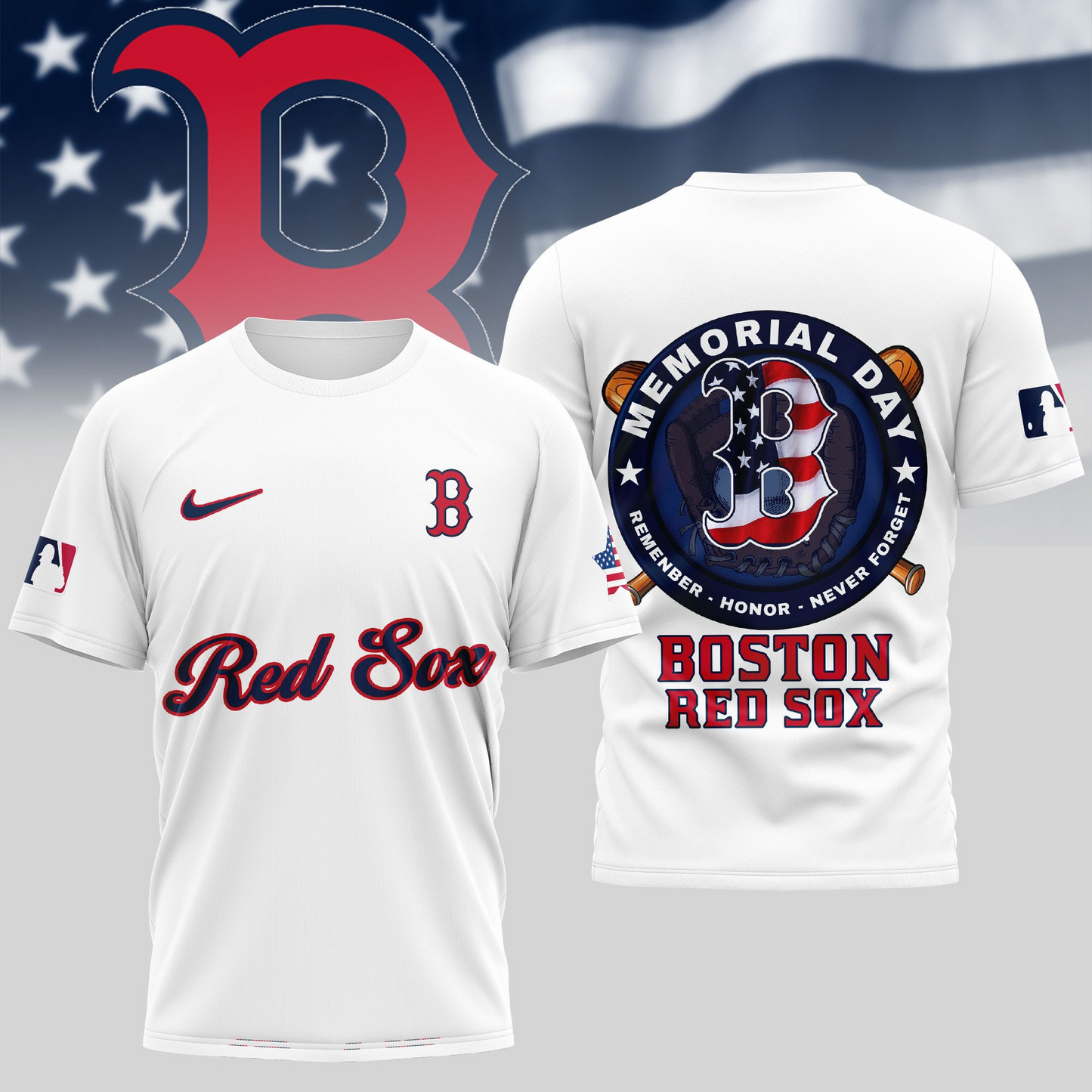 MLB Boston Red Sox Memorial Day Shirt DDTTTV