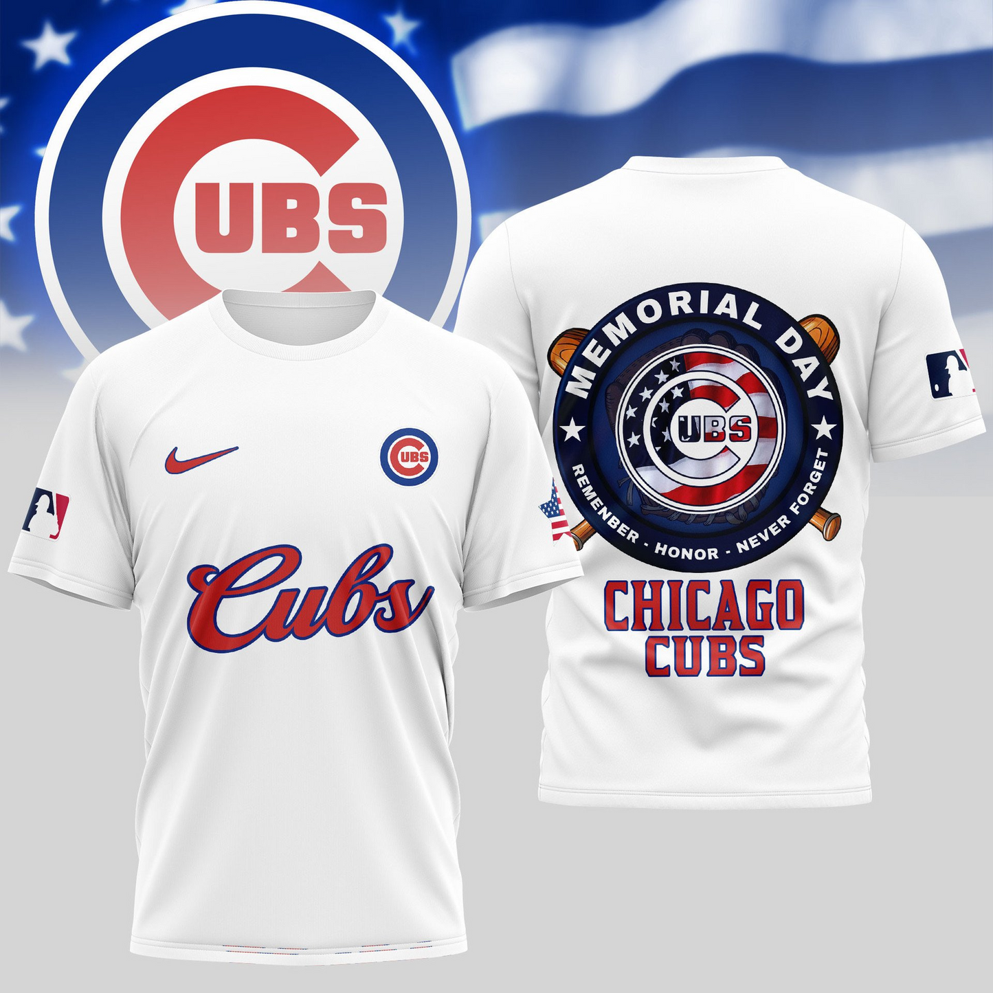 MLB Chicago Cubs Memorial Day Shirt DDTTTV