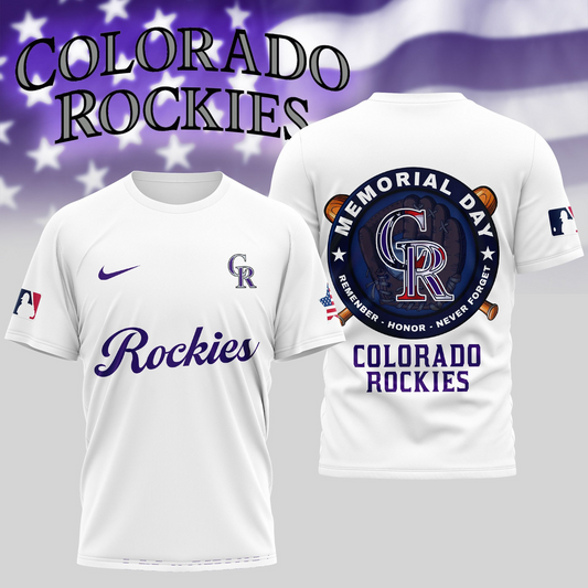 MLB Colorado Rockies Memorial Day Shirt DDTTTV