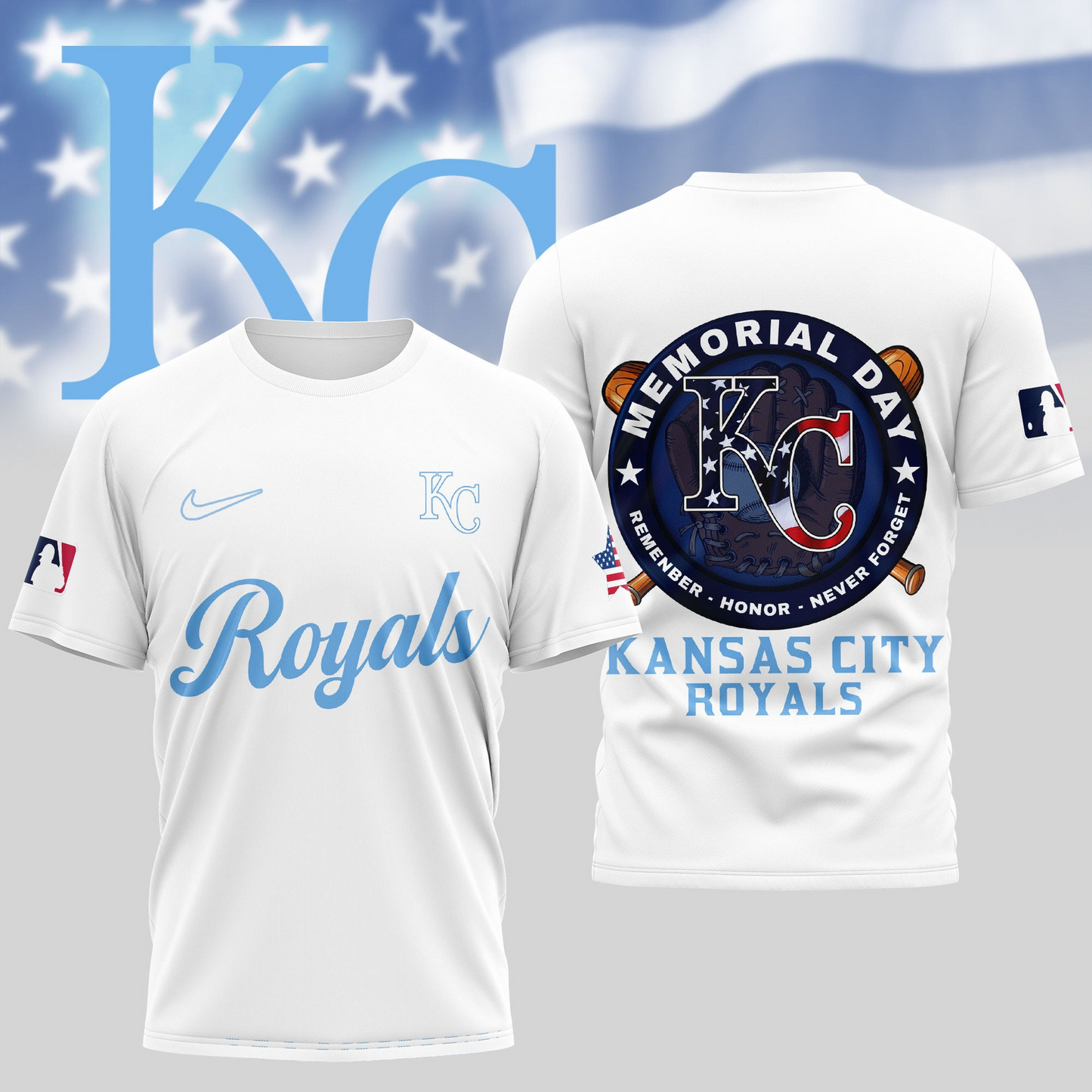 MLB Kansas City Royals Memorial Day Shirt DDTTTV