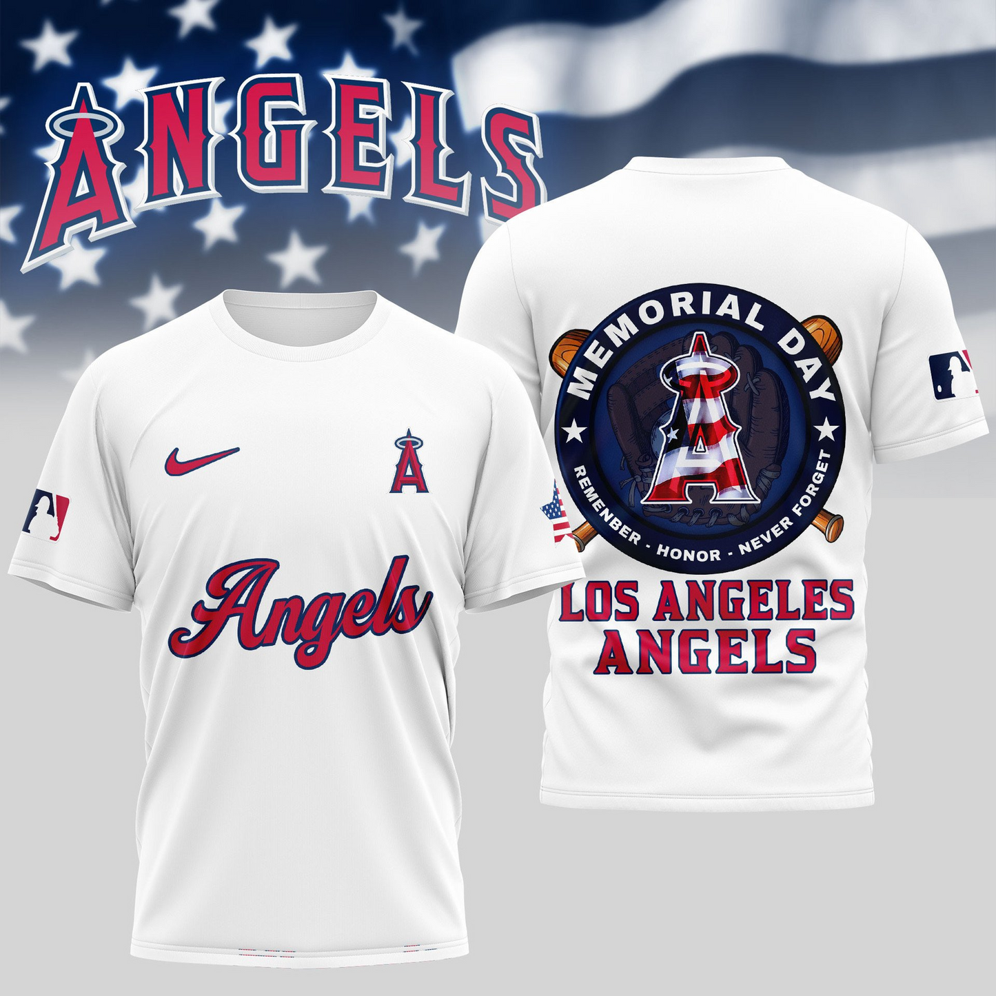 MLB Los Angeles Angels Memorial Day Shirt DDTTTV
