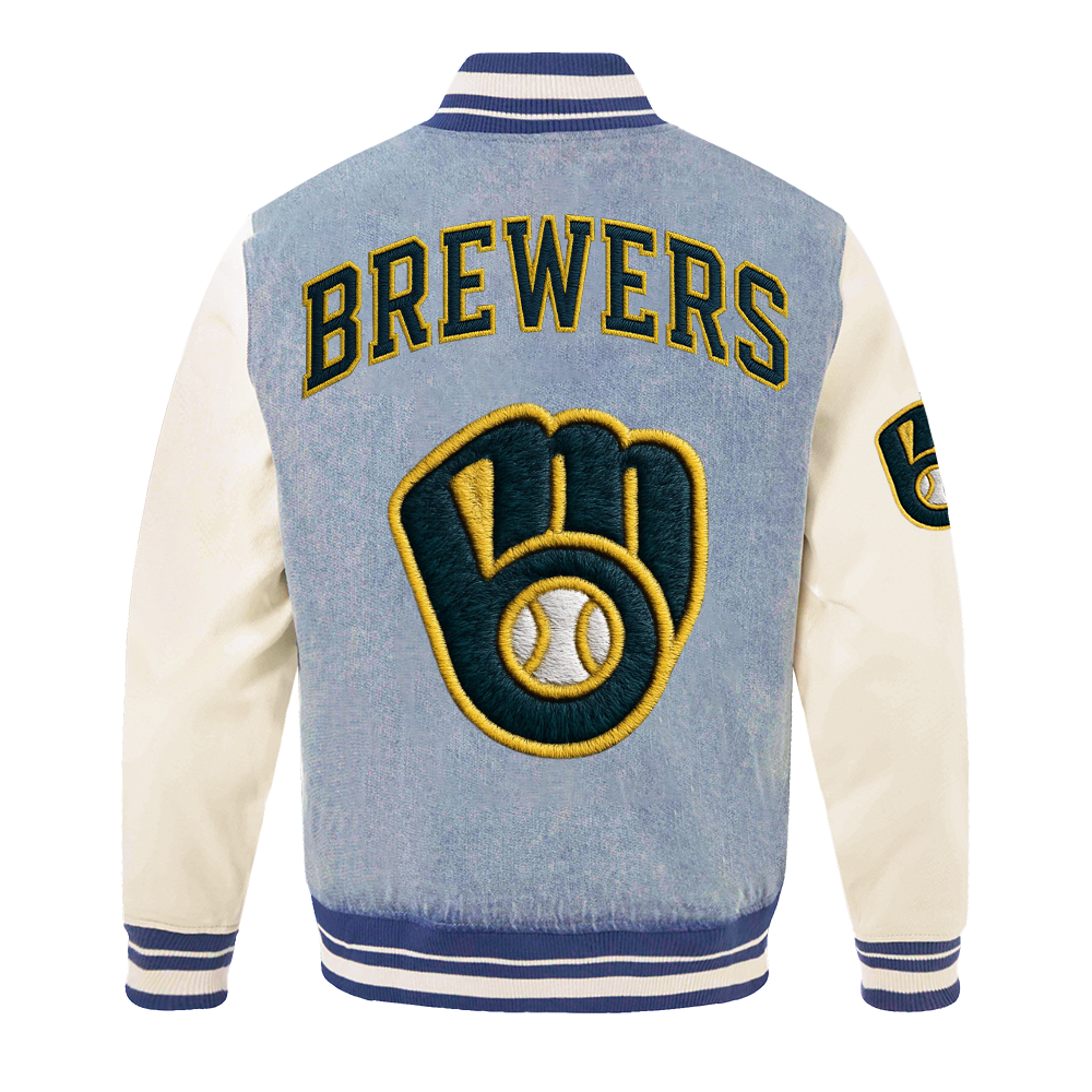 MLB MB Varsity Blues Mens Denim Varsity Jacket DDTCTND