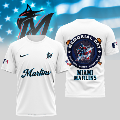MLB Miami Marlins Memorial Day Shirt DDTTTV