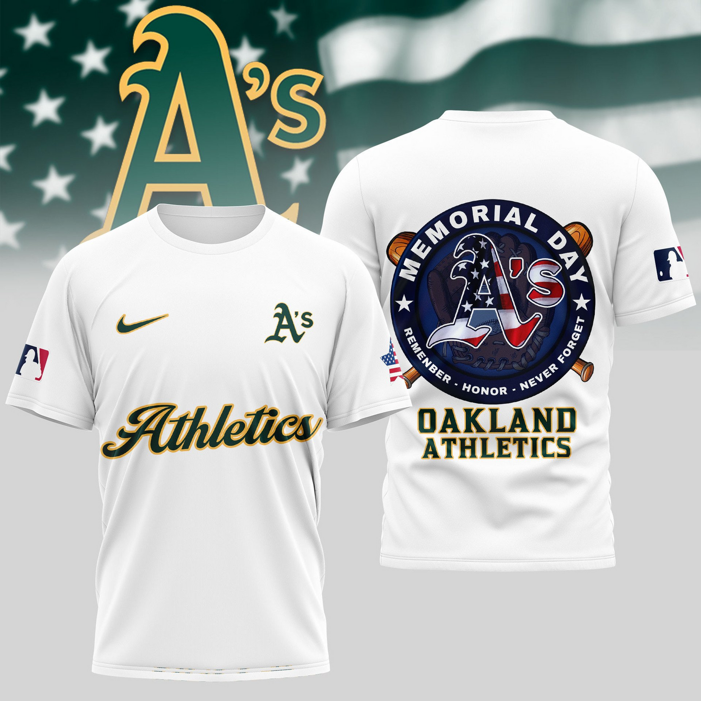 MLB Oakland Athletics Memorial Day Shirt DDTTTV