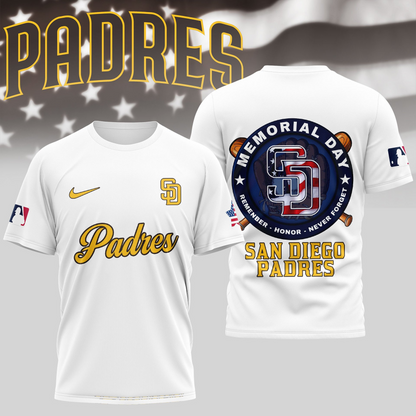 MLB San Diego Padres Memorial Day Shirt DDTTTV