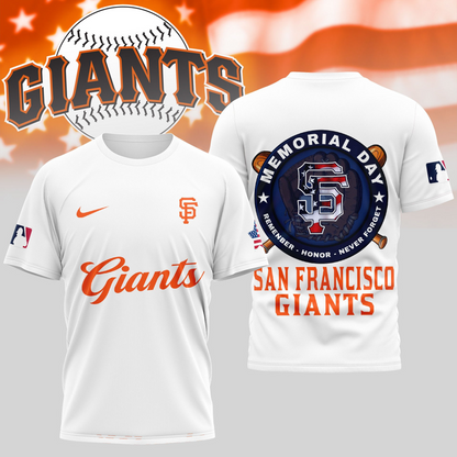 MLB San Francisco Giants Memorial Day Shirt DDTTTV