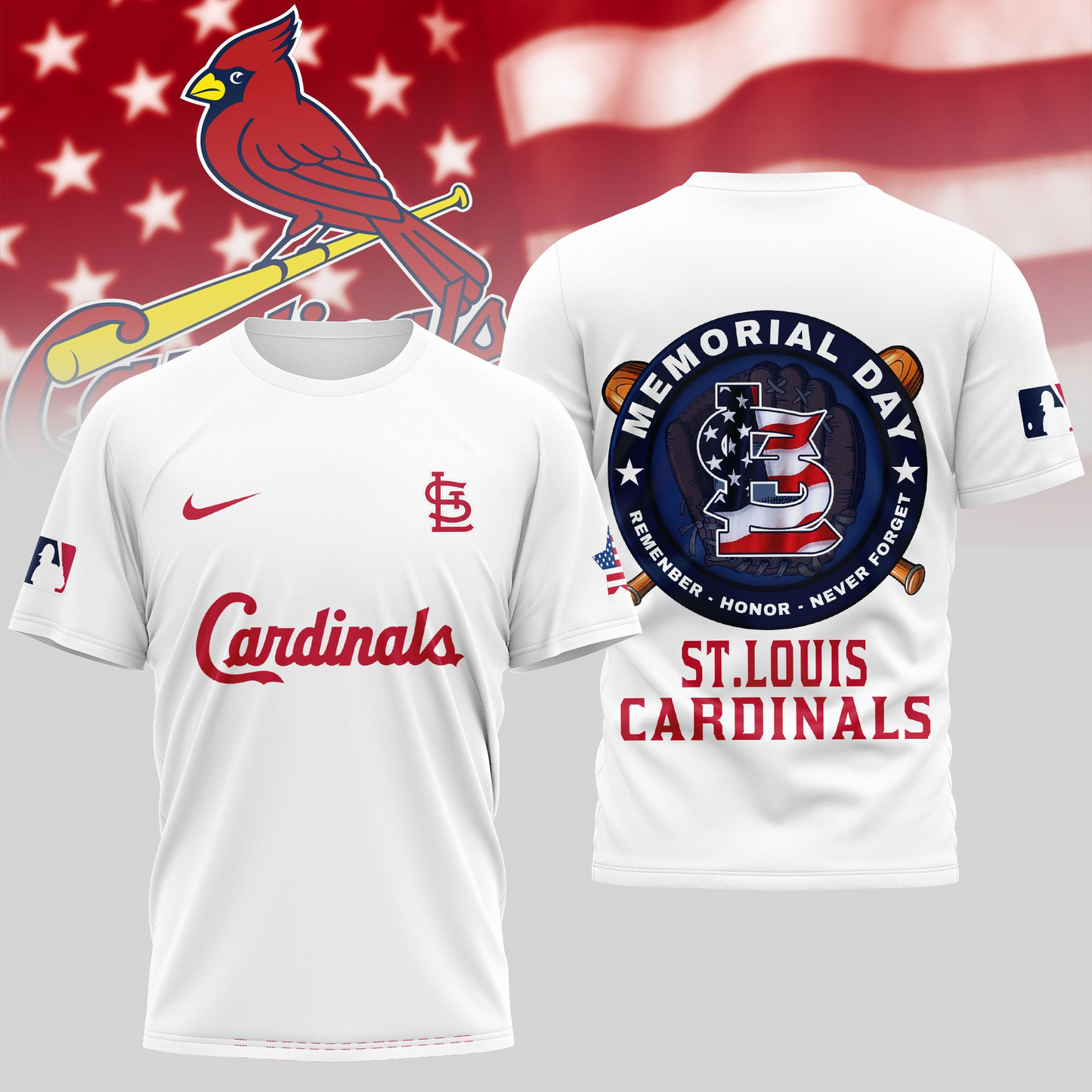 MLB St.Louis Cardinals Memorial Day Shirt DDTTTV