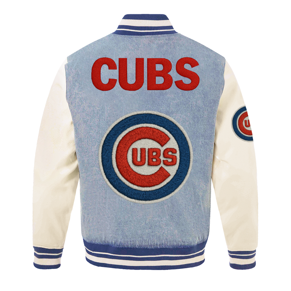 MLB CC Varsity Blues Mens Denim Varsity Jacket DDTCTND
