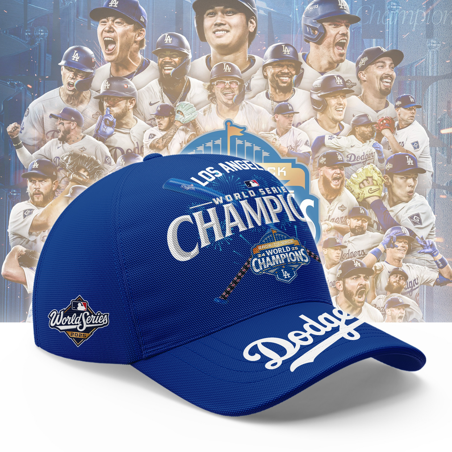 MLB x LA All Over Printed Caps NAK NHT 1