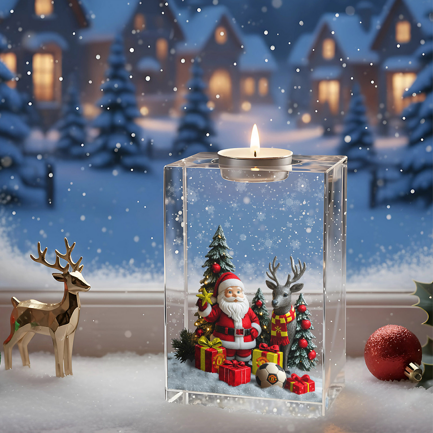 MUN x EPL Personalized Christmas Crystal Candle Holder DatND DVT